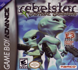 Rebelstar Tactical Command box art for GameBoy Advance